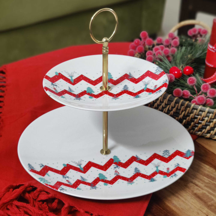 2 tier cake stand