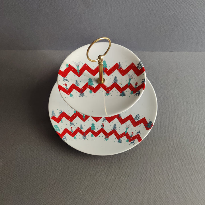 2 tier cake stand