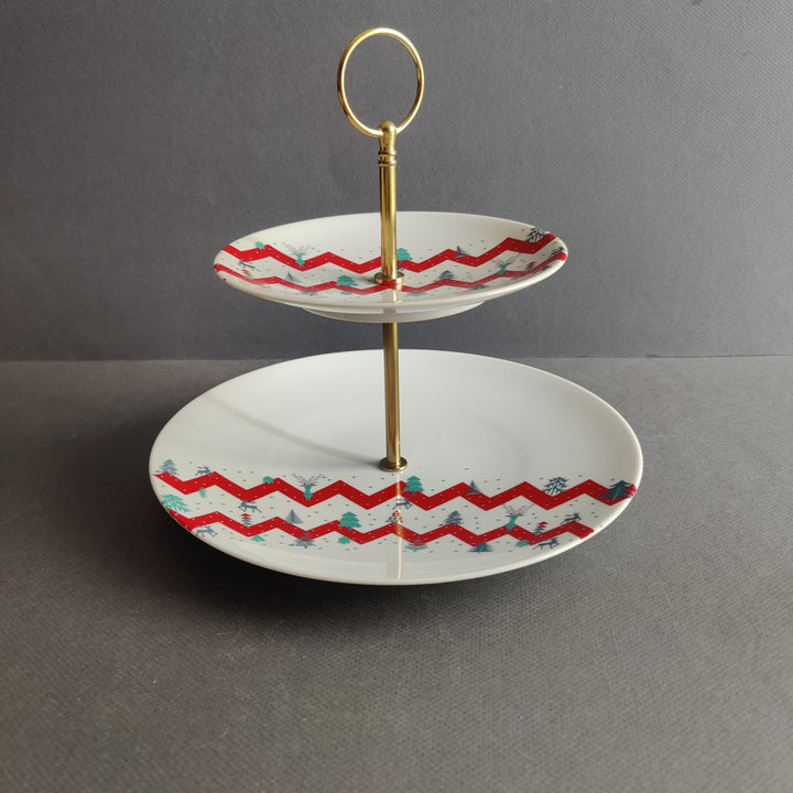 2 tier cake stand
