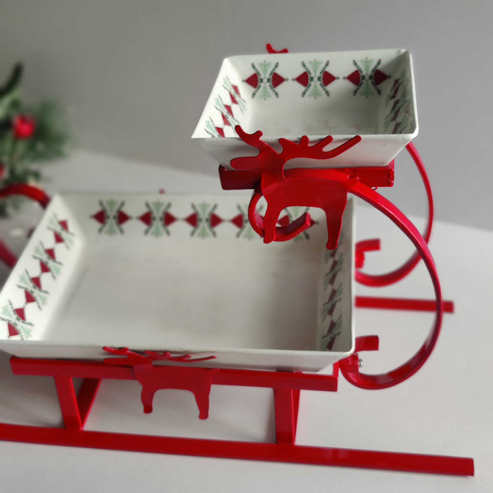 2 tier santa sleigh