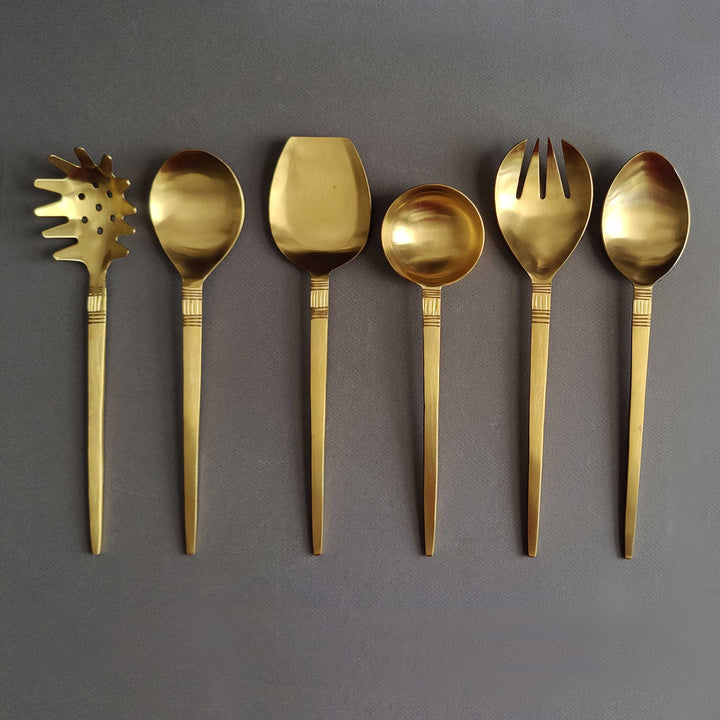 lyn - serving spoon set - 6pcs