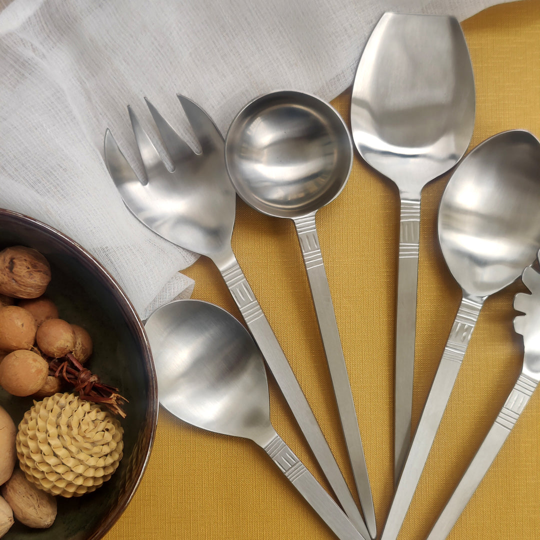 lyn SS matt - serving spoon set - 6pcs (PRE-ORDER)