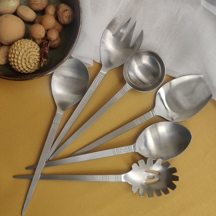 lyn SS matt - serving spoon set - 6pcs (PRE-ORDER)