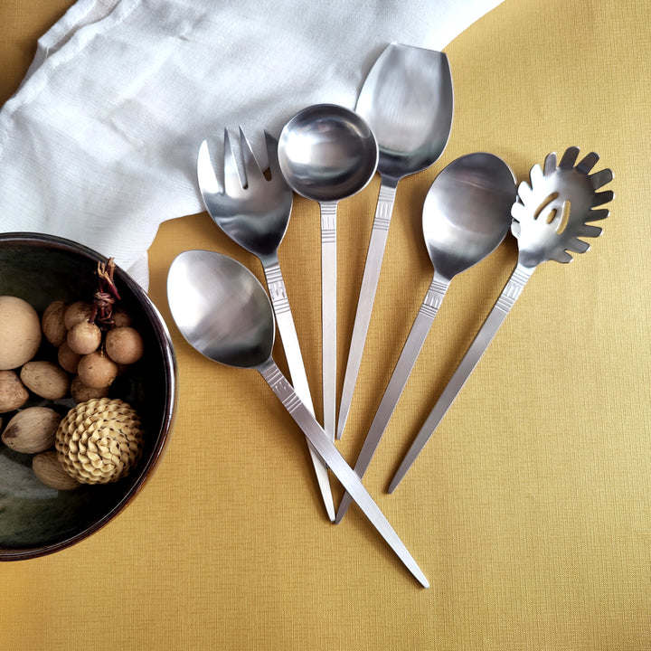 lyn SS matt - serving spoon set - 6pcs (PRE-ORDER)