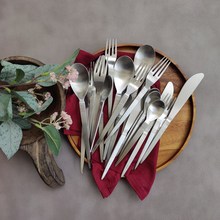 lyn SS matt cutlery collection - 30pcs