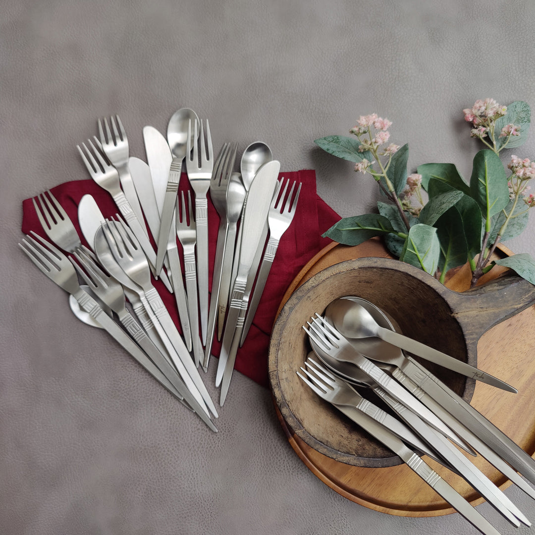 lyn SS matt cutlery collection - 30pcs
