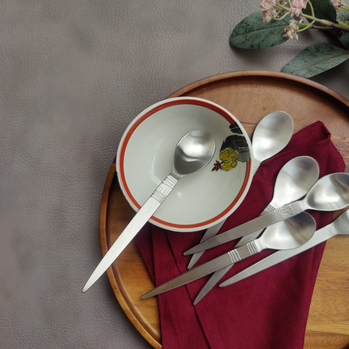 lyn SS matt cutlery - dessert spoon - 6pcs