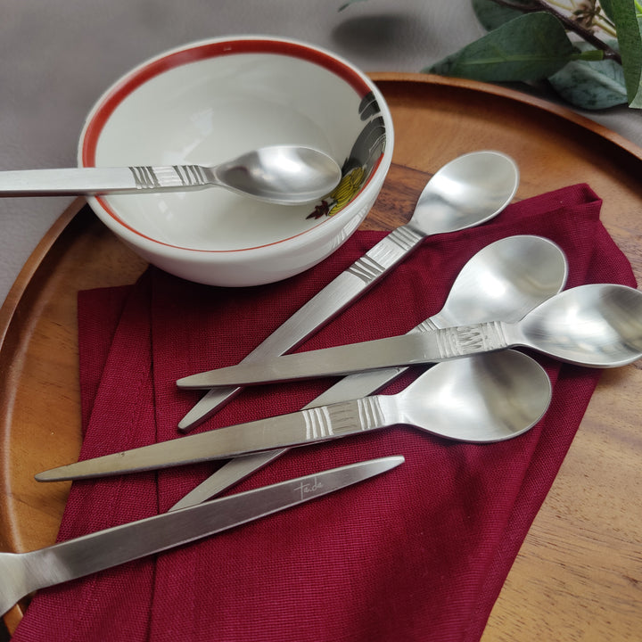 lyn SS matt cutlery - dessert spoon - 6pcs
