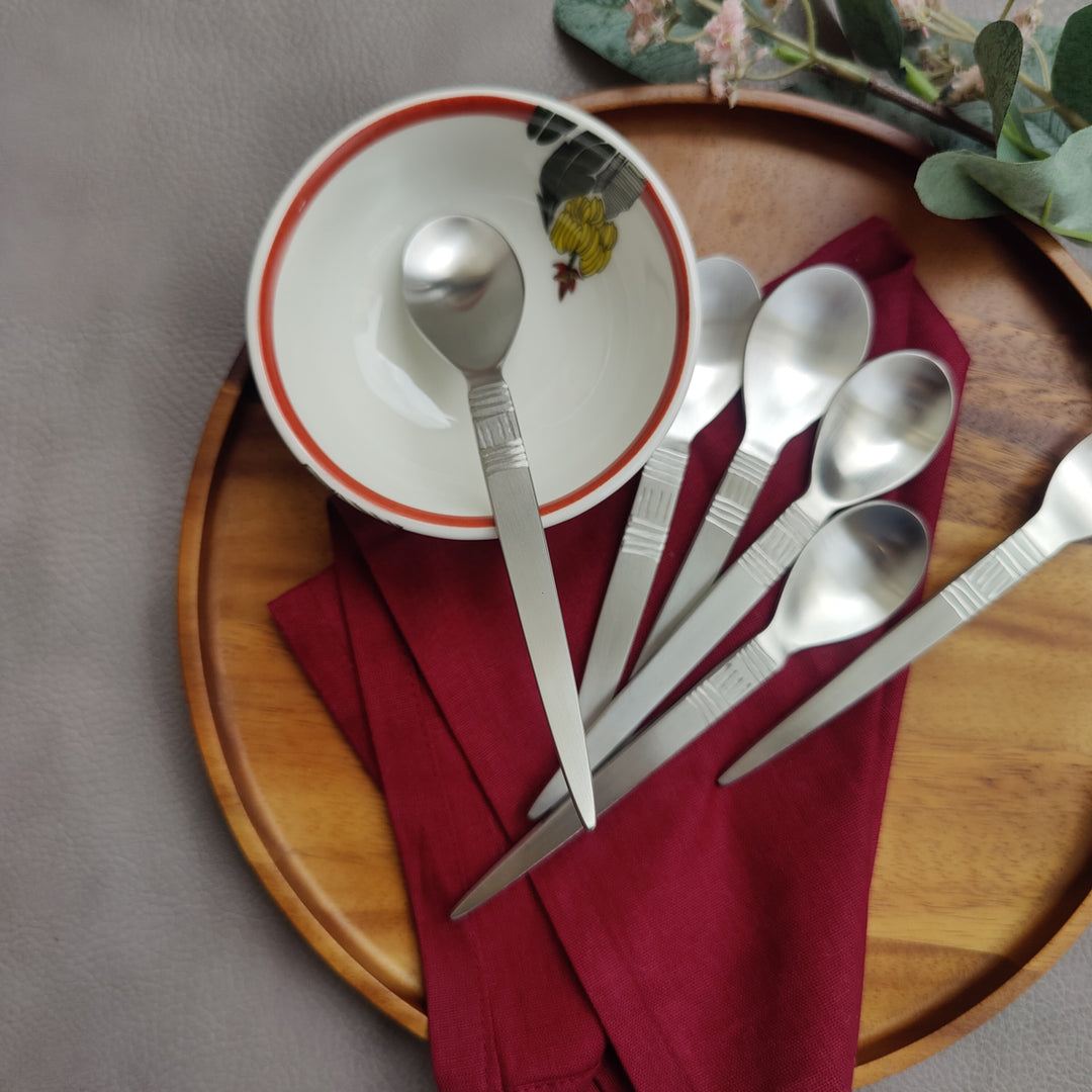 lyn SS matt cutlery - dessert spoon - 6pcs