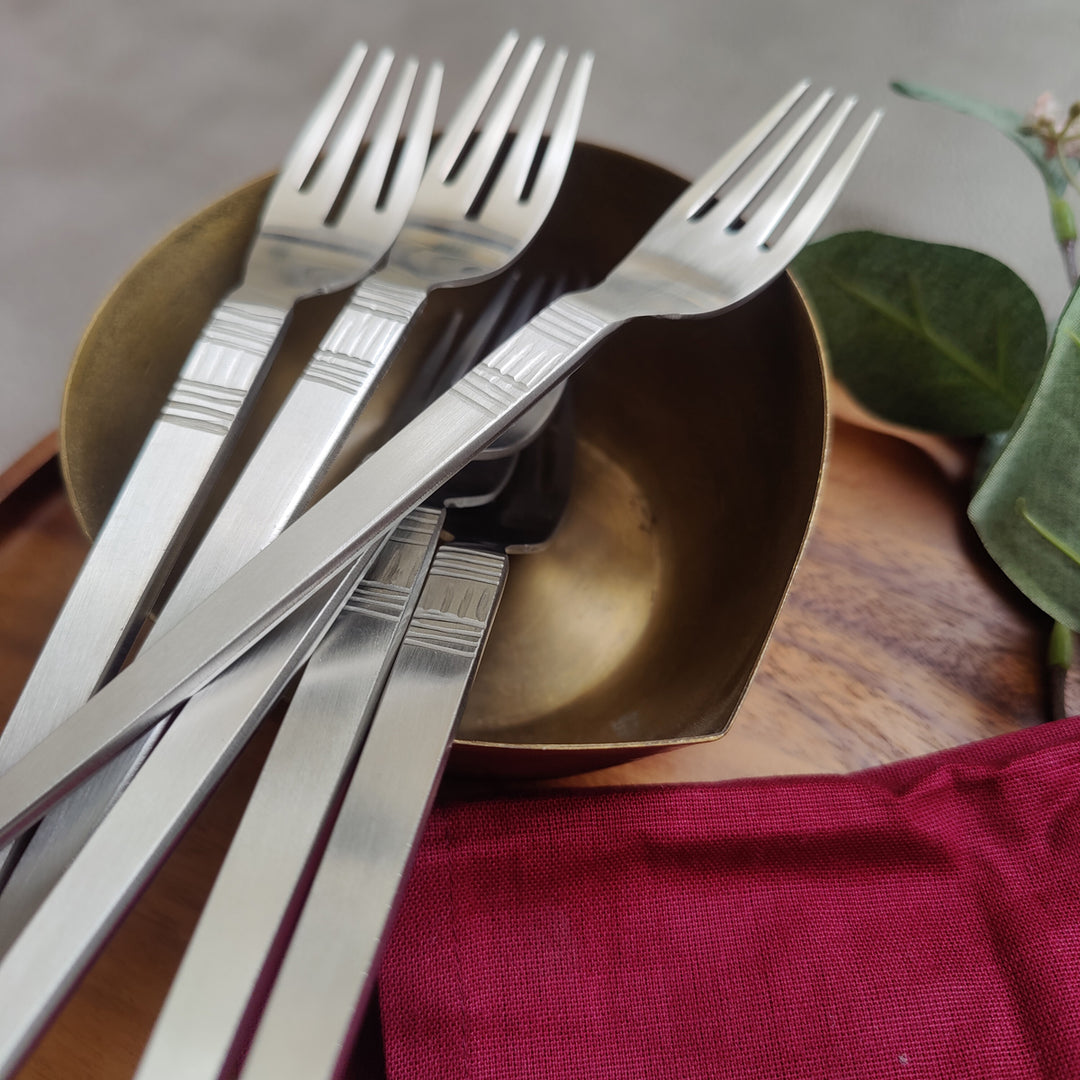lyn SS matt cutlery - dining fork - 6pcs
