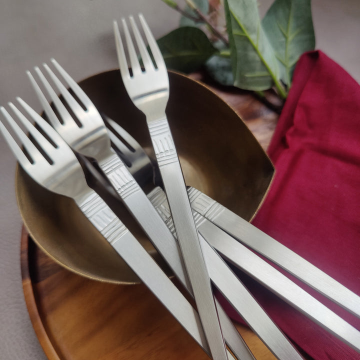 lyn SS matt cutlery - dining fork - 6pcs