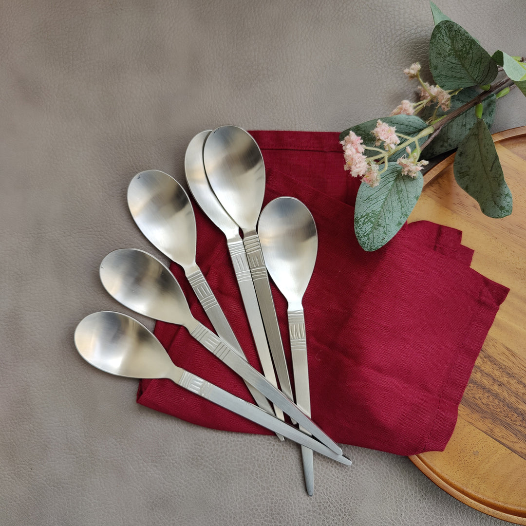 lyn SS matt cutlery - dining spoon - 6pcs
