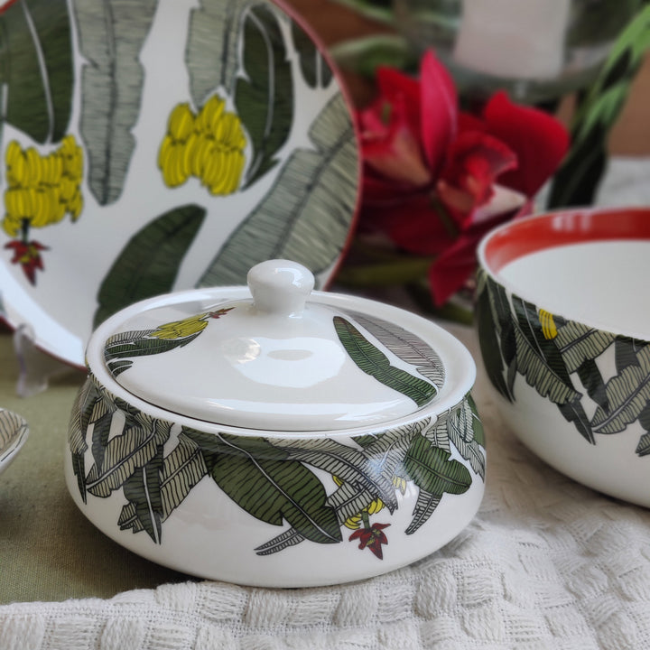 Praising Plantain (POR) - small bowl with lid