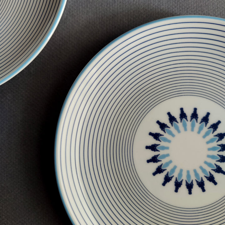 Prussian Blue Star – Quarter / Snack Plate