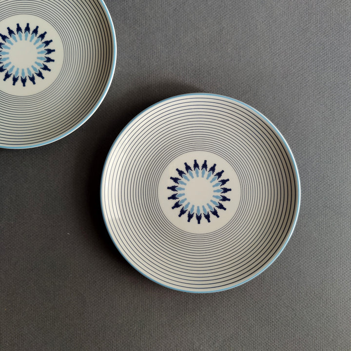 Prussian Blue Star – Quarter / Snack Plate
