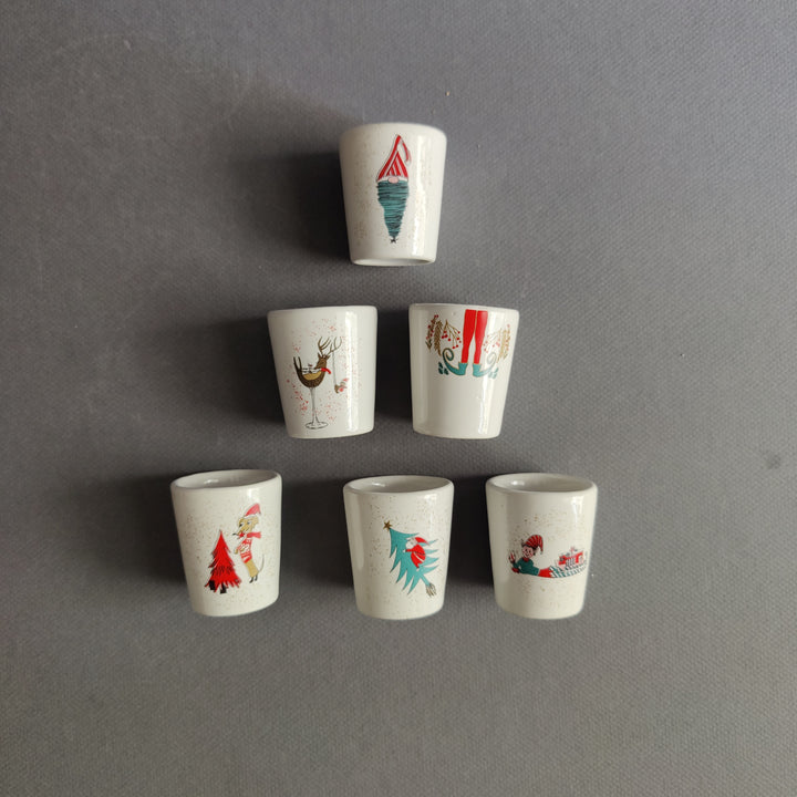 xmas shot glasses - set of 6 (PRE-ORDER)