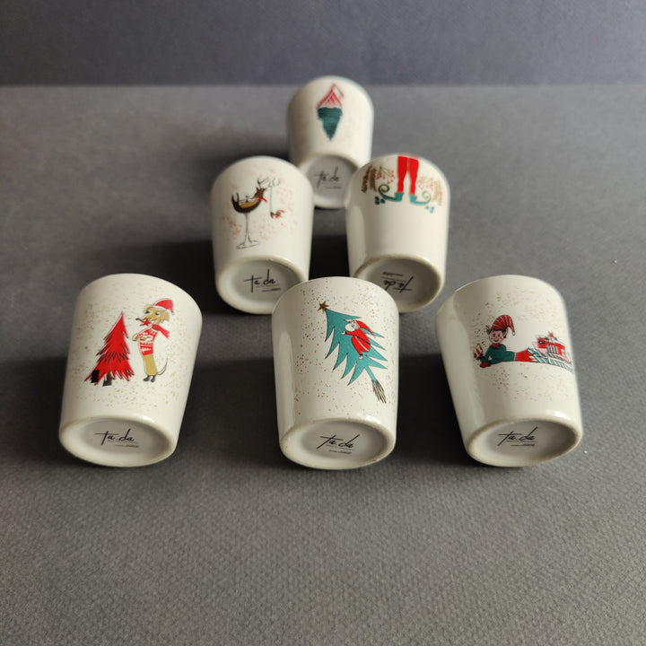 xmas shot glasses - set of 6 (PRE-ORDER)