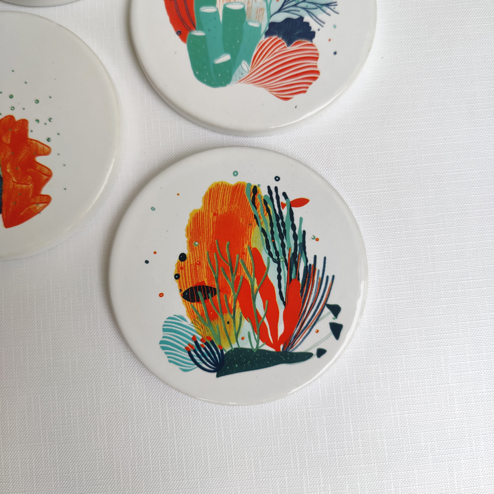 underwater coasters set
