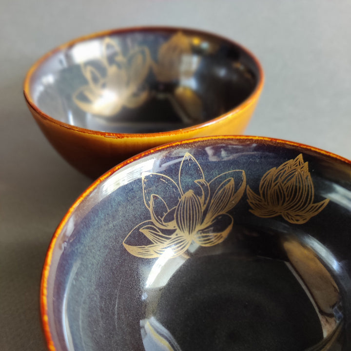 Isles of Indivara - Set of 2 Katoris/ Desert Bowls