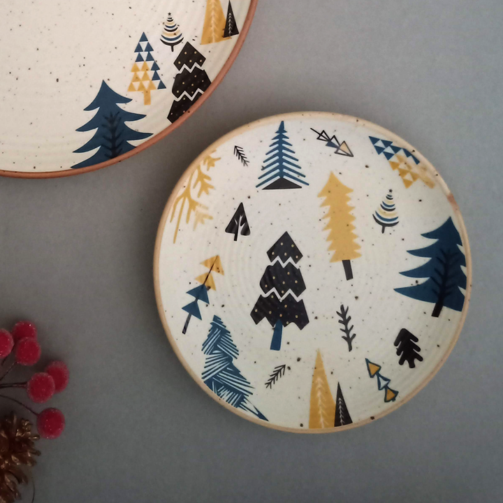 Xmas Tinsel & Trees - Quarter / Snack Plate