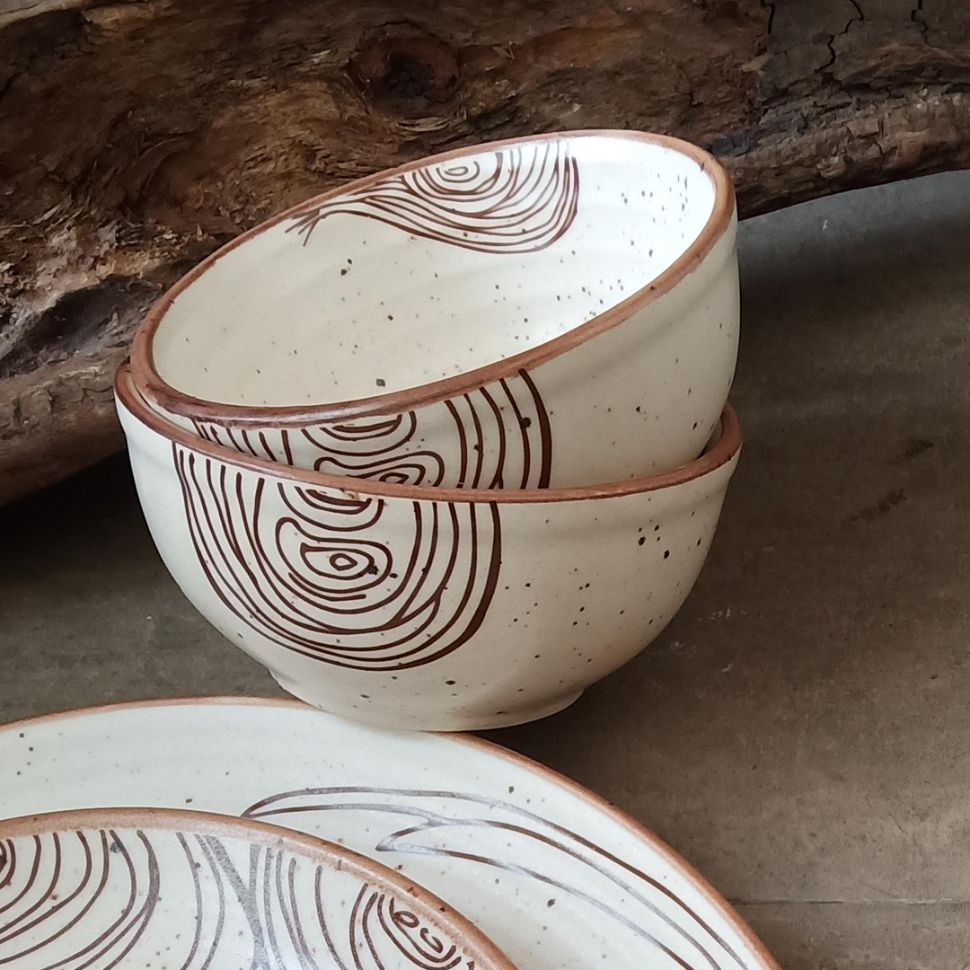 Purple Lord of Rings - Dessert/Katori Bowl (Set of 2)