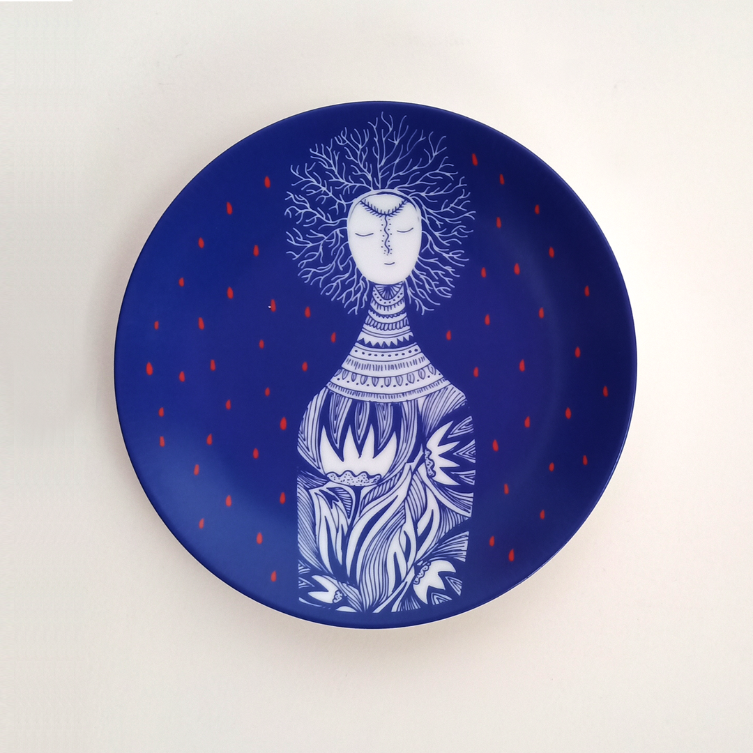 unbottle your blues - Decor Plate