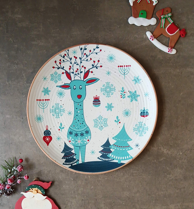 Xmas - Reindeer Dinner Plate