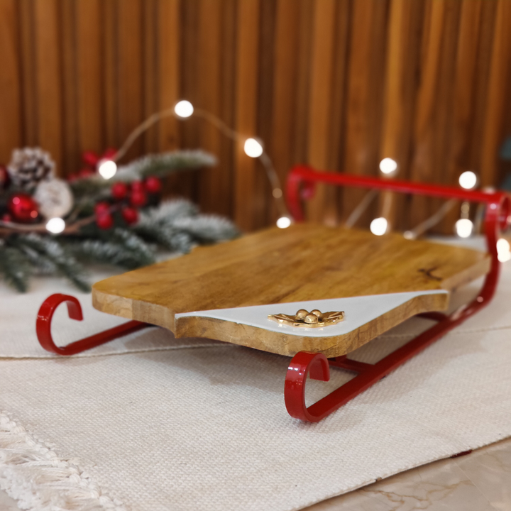 sleigh serving board
