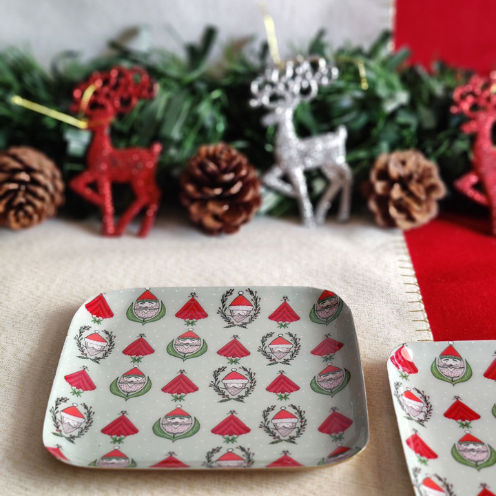 santa tree - metal serveware