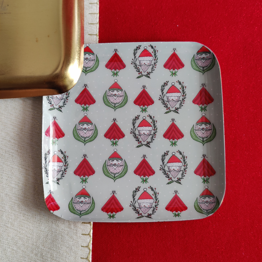 santa tree - metal serveware