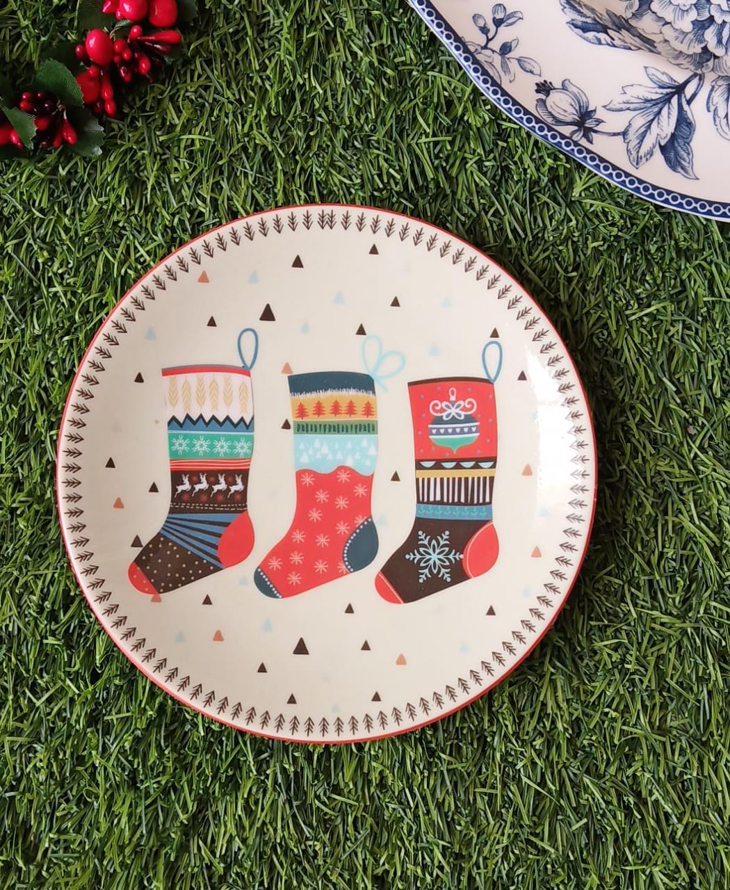 Xmas Stockings - Decor Plate