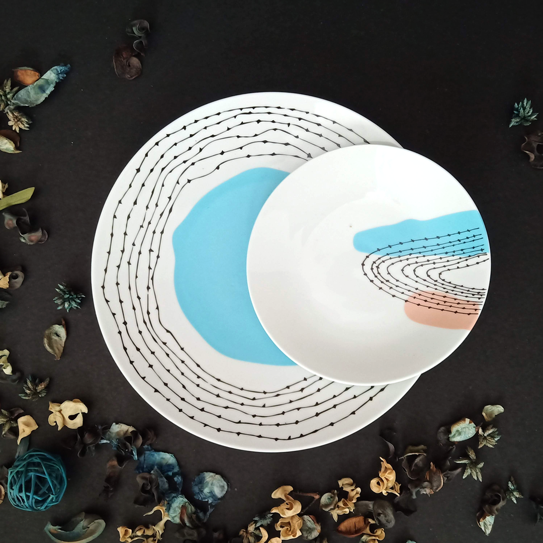 Tranquil Oasis – 12Pc Plate Set