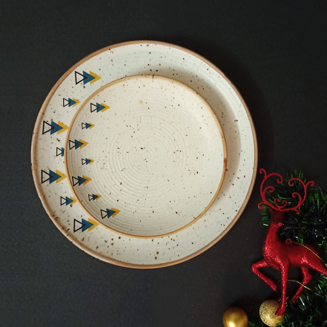 Xmas - Angles Quarter / Snack Plate