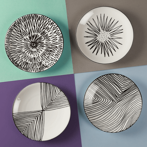Winds & Dunes – Quarter / Snack Plate (Set of 4)