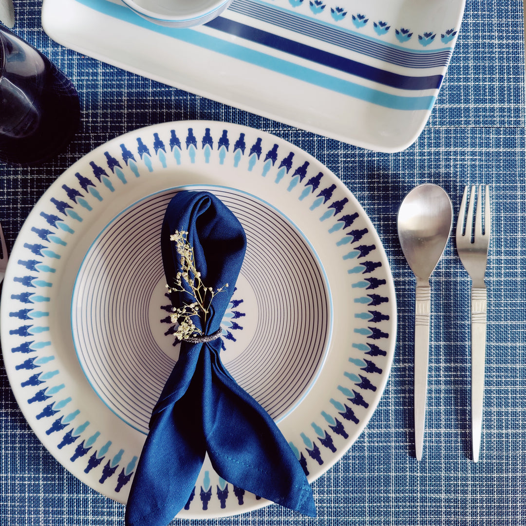 Prussian Blue Star - Dinner sets
