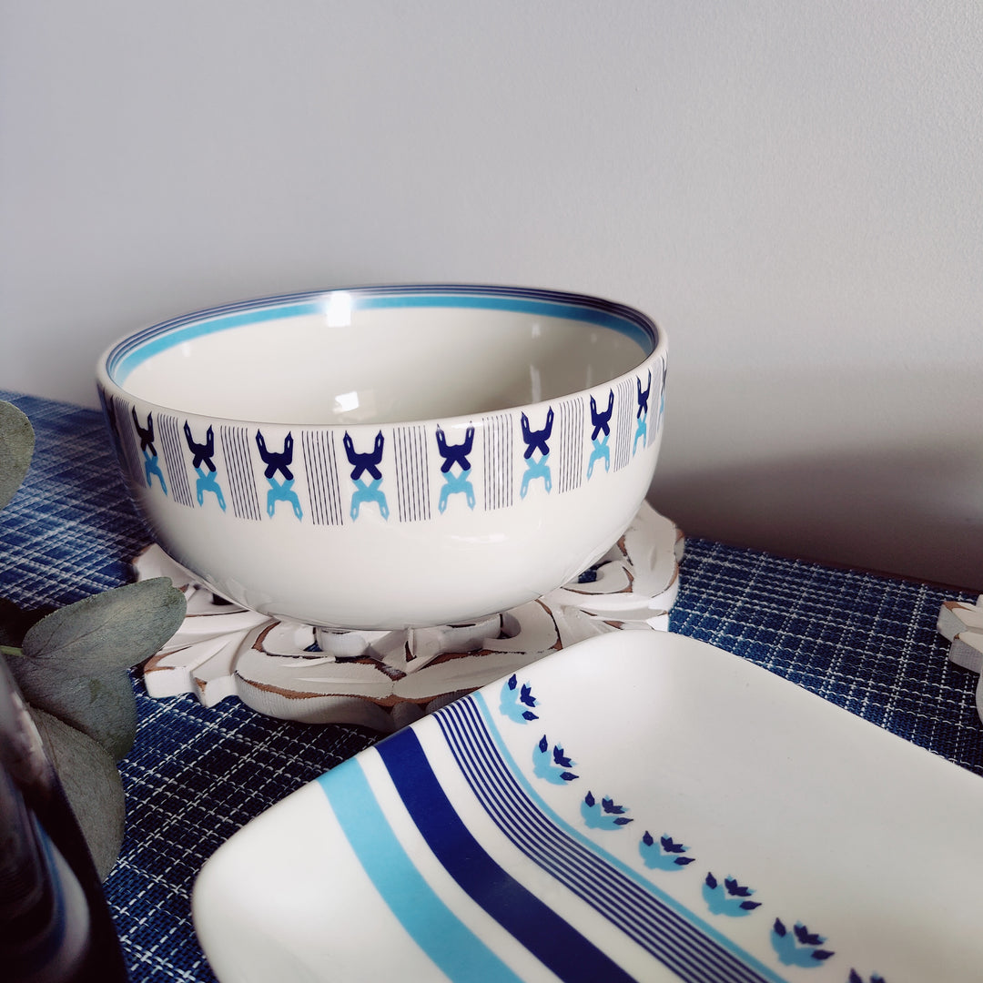 Prussian Blue Star - big bowl