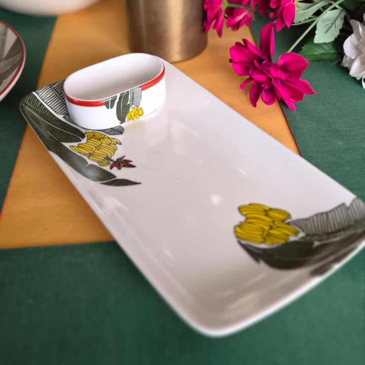 Praising Plantain - Porcelain platter