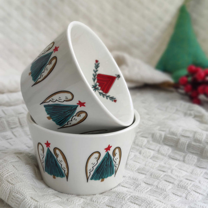 Xmas - blessed tree dessert bowls