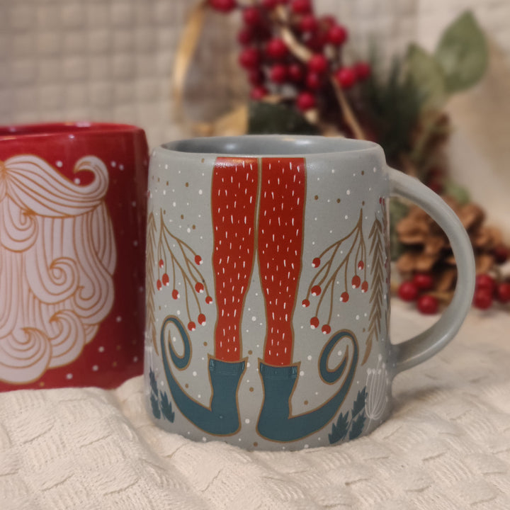 combo mug set - elf & ho-ho beard