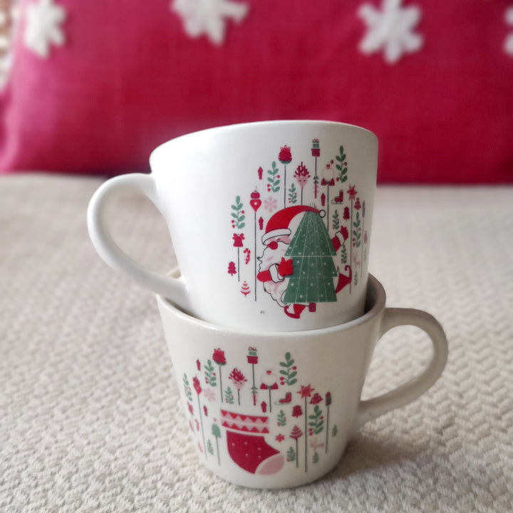 xmas happy santa mug - (PRE-ORDER)