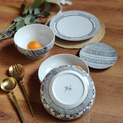 An Incan Moon – Porcelain Dinner Set