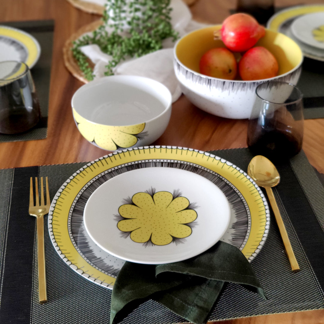 The Marigold Field - 12pc Plate Set