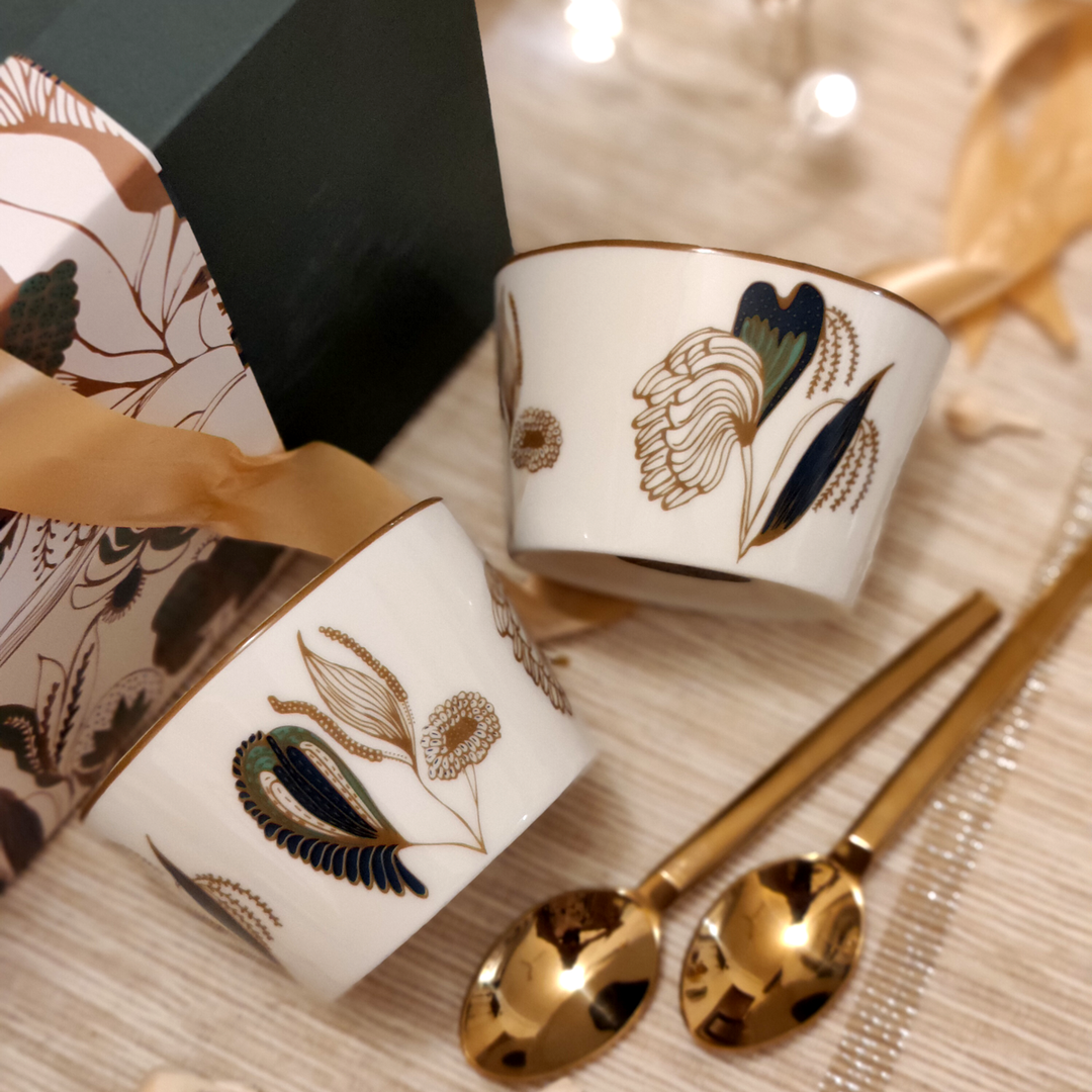Pookkal (POR) - Dessert Bowl Gift Box (Set of 2)