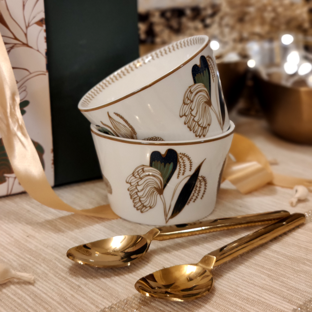 Pookkal (POR) - Dessert Bowl Gift Box (Set of 2)
