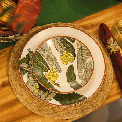 Praising Plantain - Stoneware dinner set