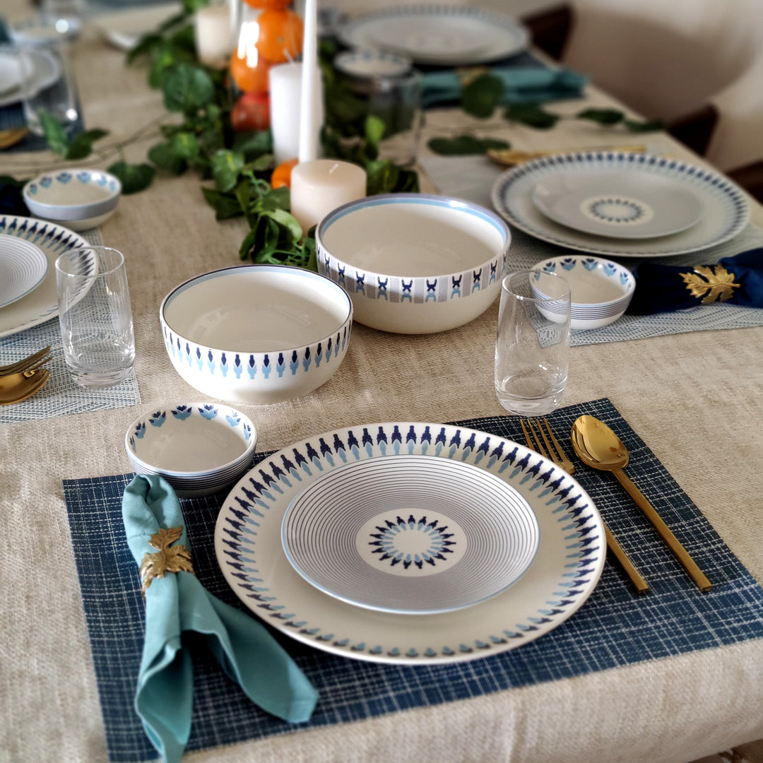 Prussian Blue Star - Dinner sets