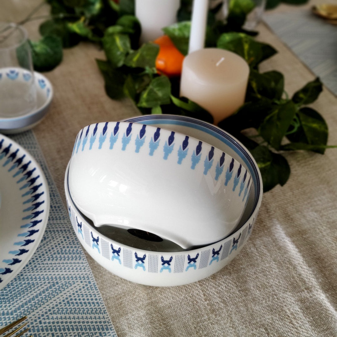 Prussian Blue Star - small bowl