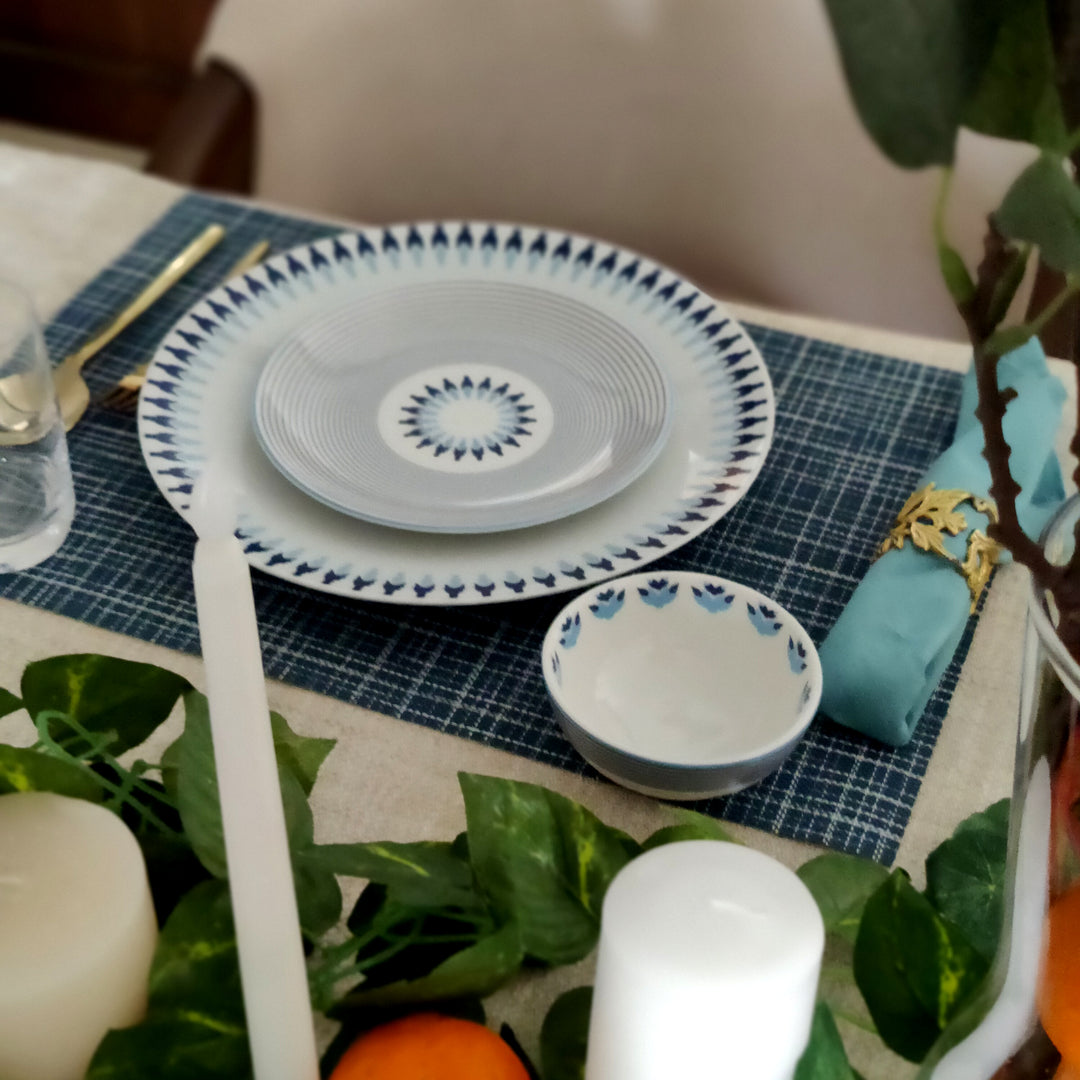 Prussian Blue Star – Dinner Plate