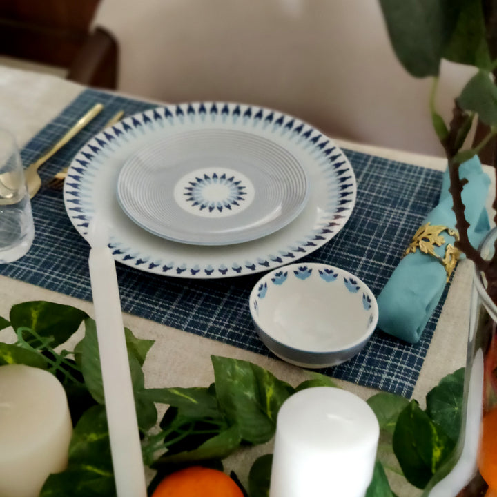 Prussian Blue Star – Dinner Plate