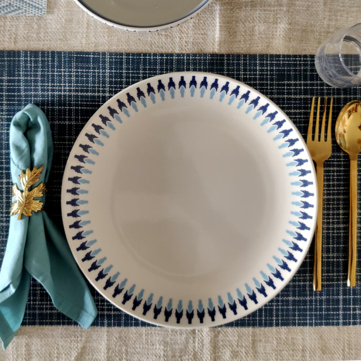 Prussian Blue Star – Dinner Plate